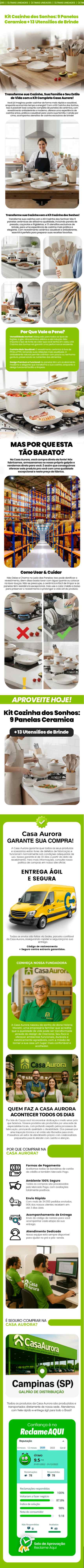 Kit Cozinha dos Sonhos - Descrição Completa